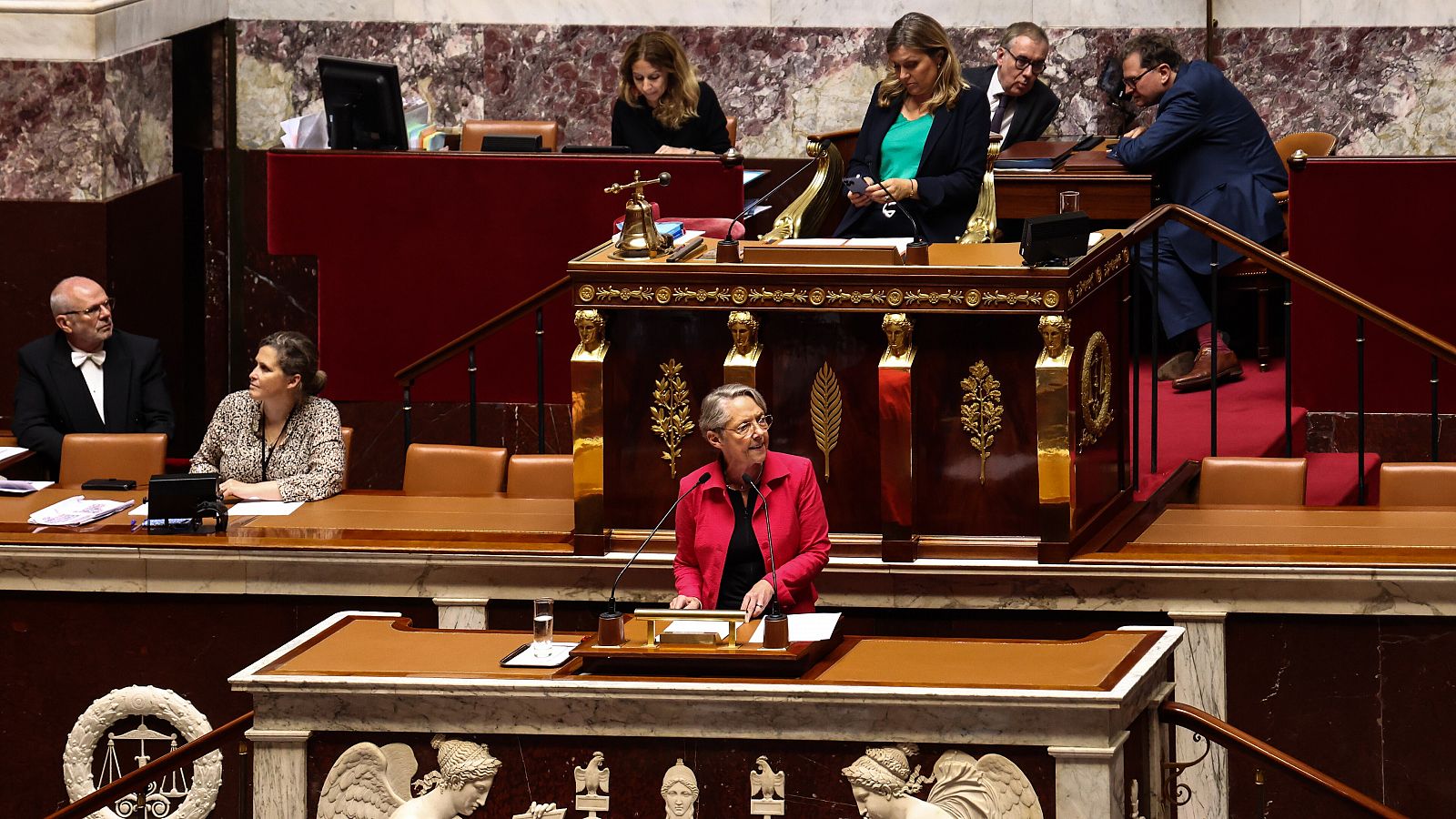 Imagen de la primera ministra de Francia, Elisabeth Borne