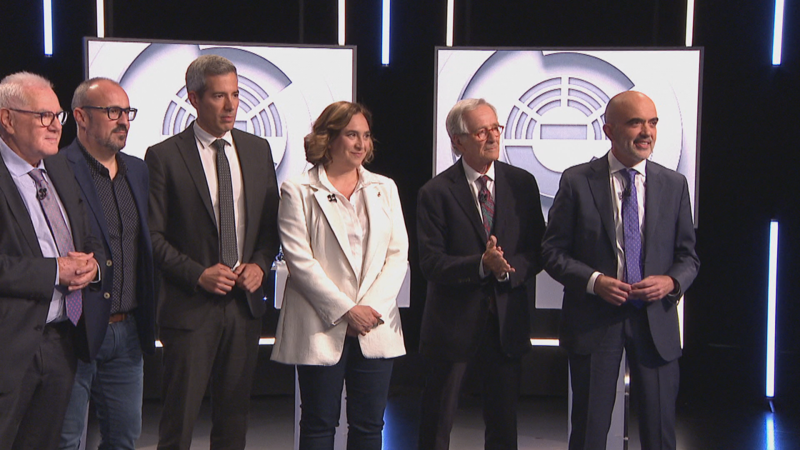 Els candidats a l'alcaldia de Barcelona, en un debat electoral a TVE