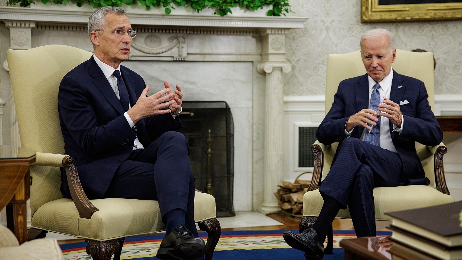 Stoltenberg traslada a Biden que Ucrania está "haciendo progresos" en su contraofensiva contra Rusia