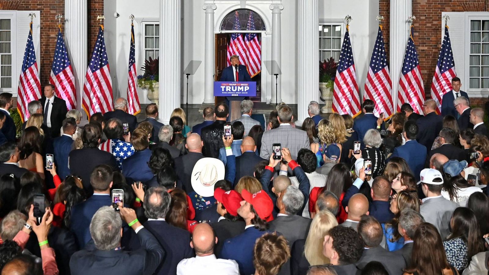 El expresidente Donald Trump, en un acto en New Jersey el 13 de junio. Foto: Ed JONES / AFP