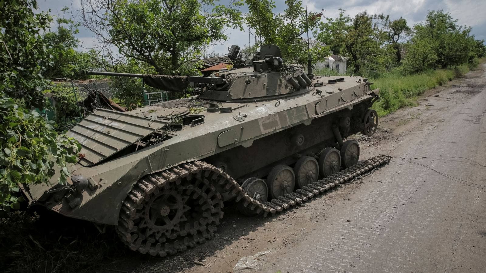 Un militar ucraniano cerca de Donetsk