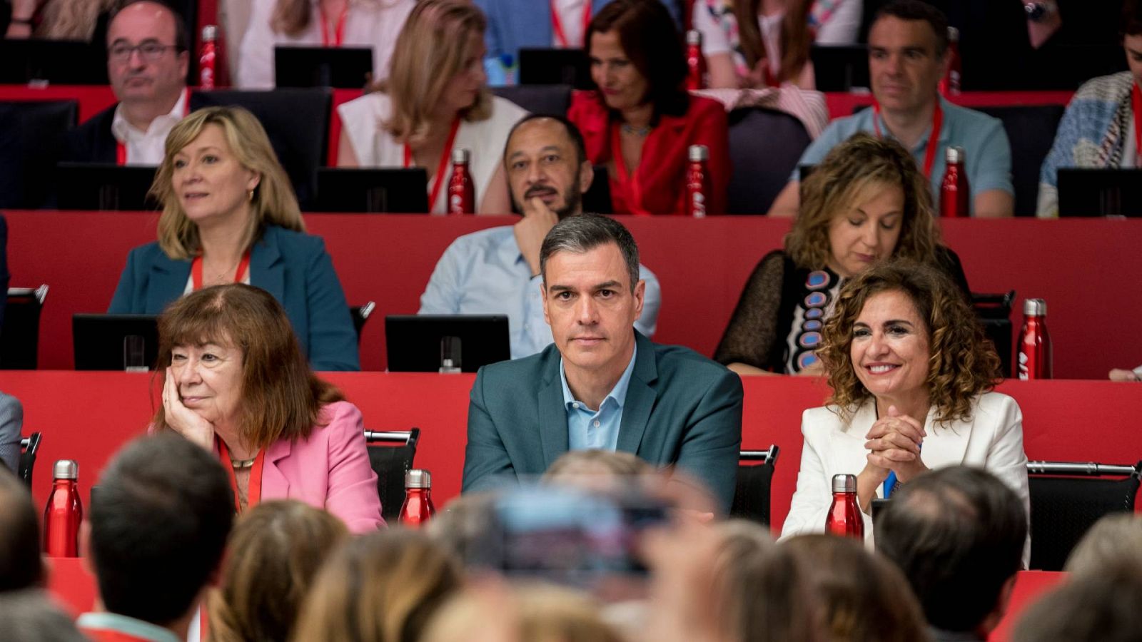 El secretario general del PSOE y presidente del Gobierno, Pedro Sánchez, en la reunión del Comité Federal