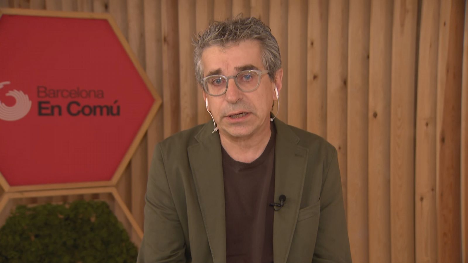 El regidor de BCN en Comú, Jordi Martí, intervé al Cafè d'Idees