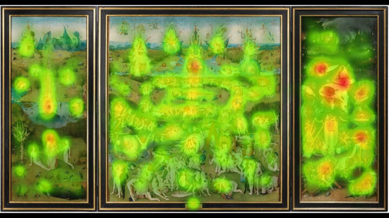  Áreas de observación de 'El jardín de las delicias' (El Bosco).