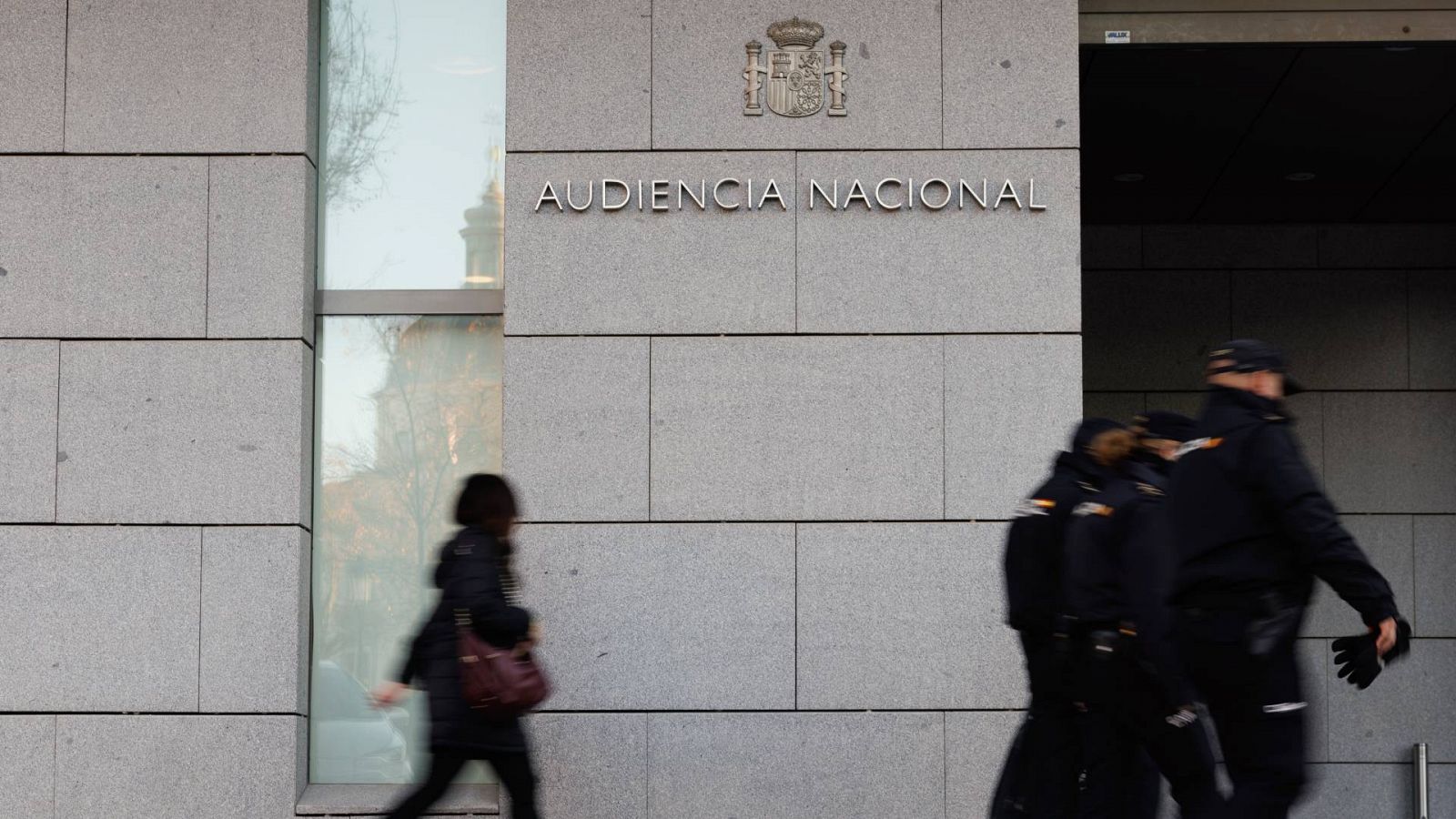 Imagen de archivo de la entrada a la Audiencia Nacional