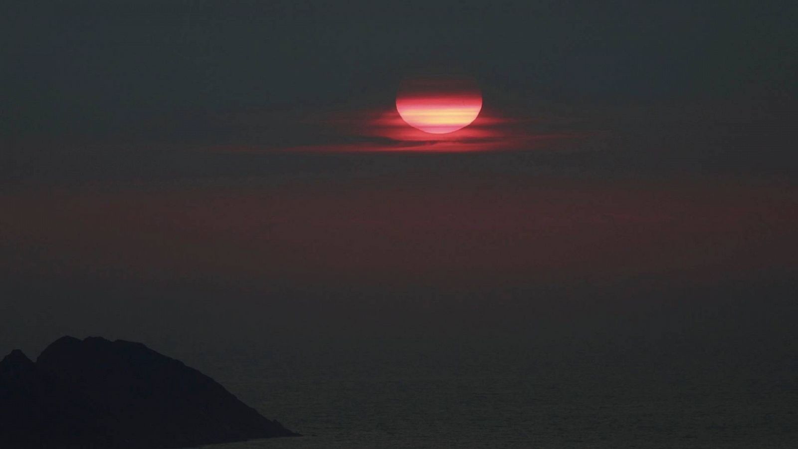 Vista turbia desde el monte Cepudo de Vigo