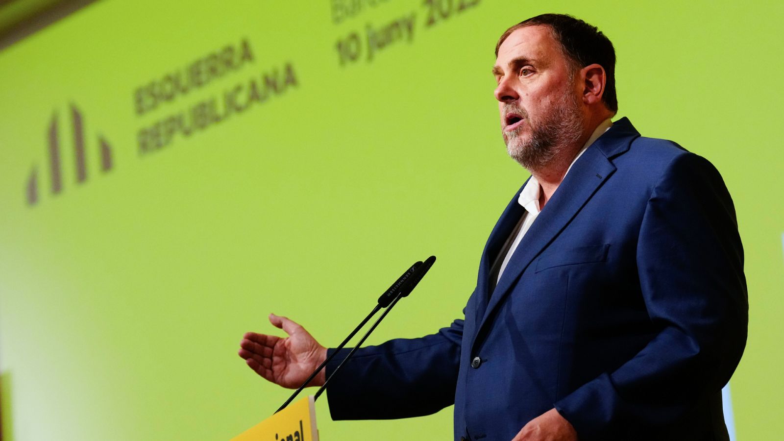 El presidente de ERC, Oriol Junqueras