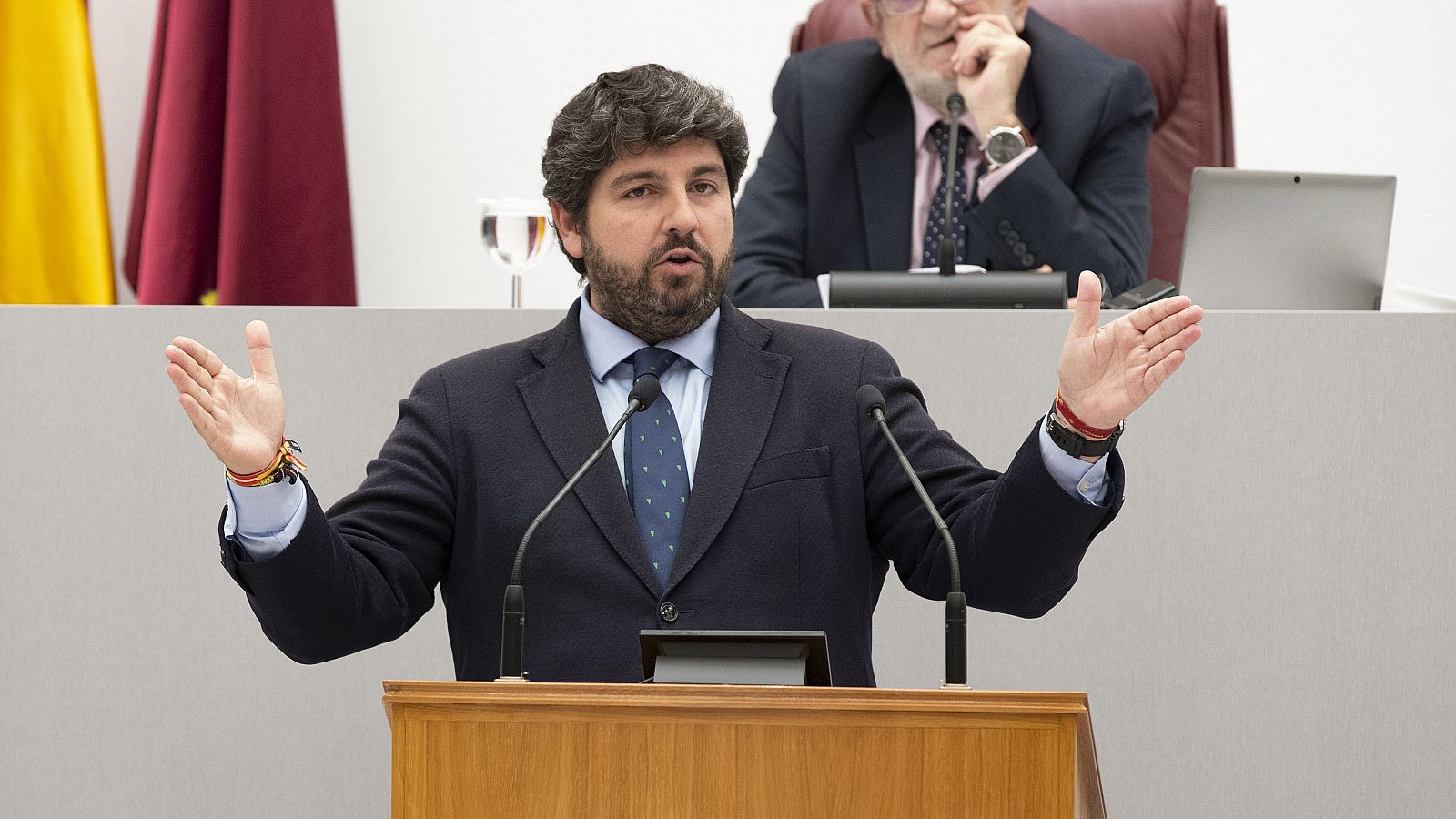 El candidato a la Presidencia de la Región de Murcia, Fernando López Miras