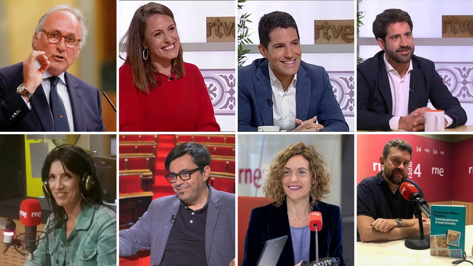 Juan José Aizcorbe (VOX), Mireia Vehí (CUP), NacHo Martín Blanco (PP), Roger Montañola (PDeCAT), Pilar Calvo (Junts per Catalunya), Gerardo Pisarello (SUMAR - ECP), Merit