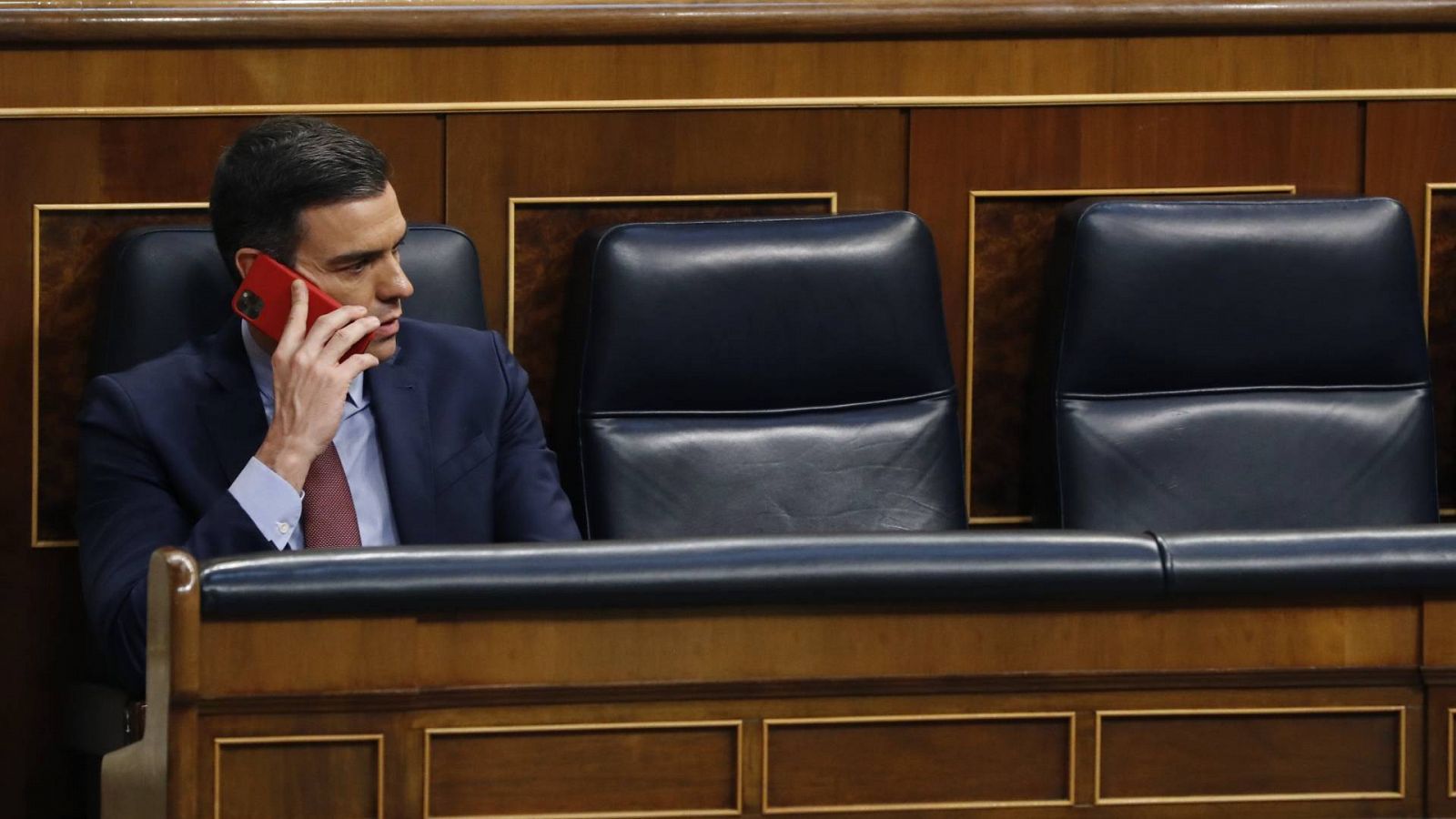 El presidente del Gobierno, Pedro Sánchez, durante el pleno del Congreso en una imagen de archivo