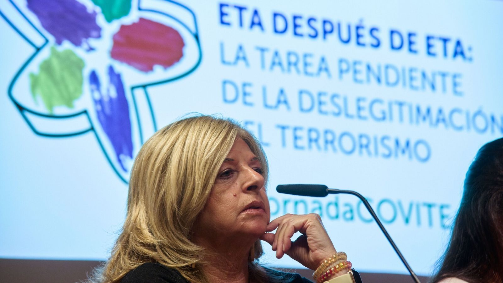 La presidenta de COVITE, Consuelo Ordóñez , en una imagen de archivo