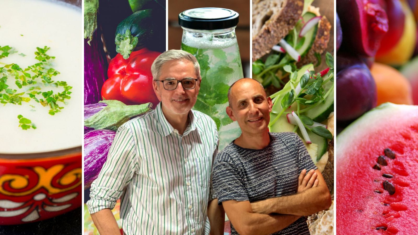 Mikel López Iturriaga y Julio Basulto nos ofrecen opciones alimentarias veraniegas fáciles, frescas, sabrosas y sanas.