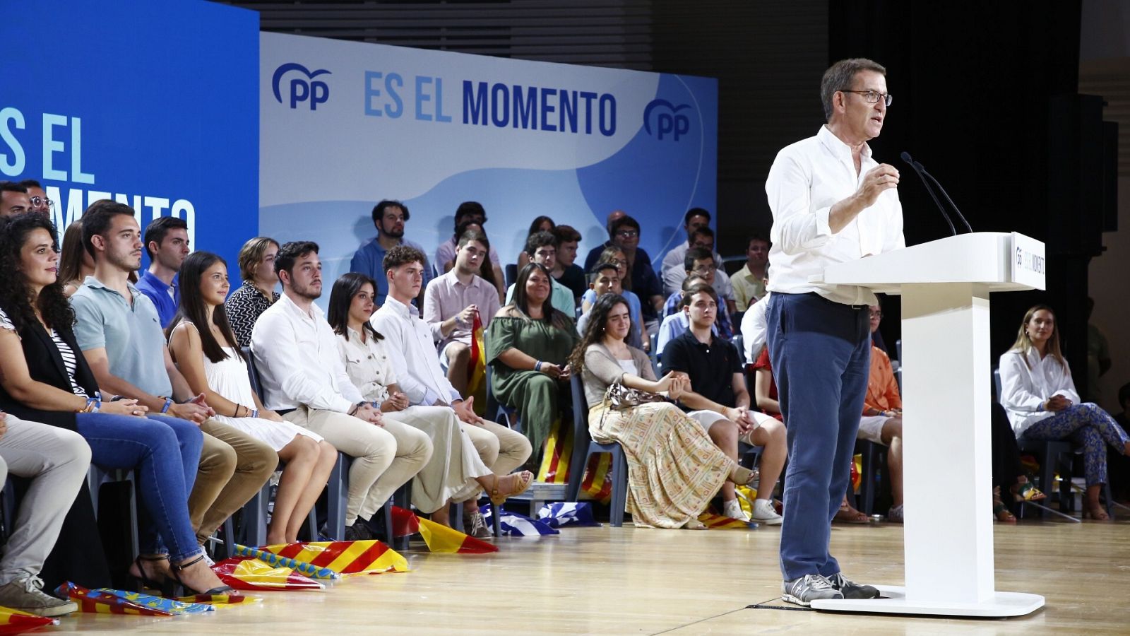 El candidato del PP, Alberto Núñez Feijóo