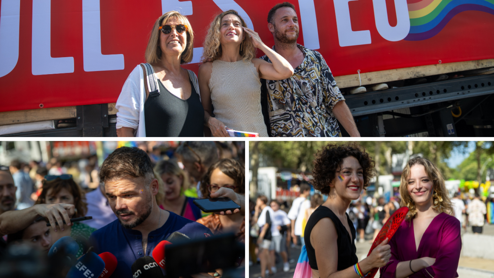 Diversos candidats a les eleccions del 23J han participat en la celebració del Pride a Barcelona