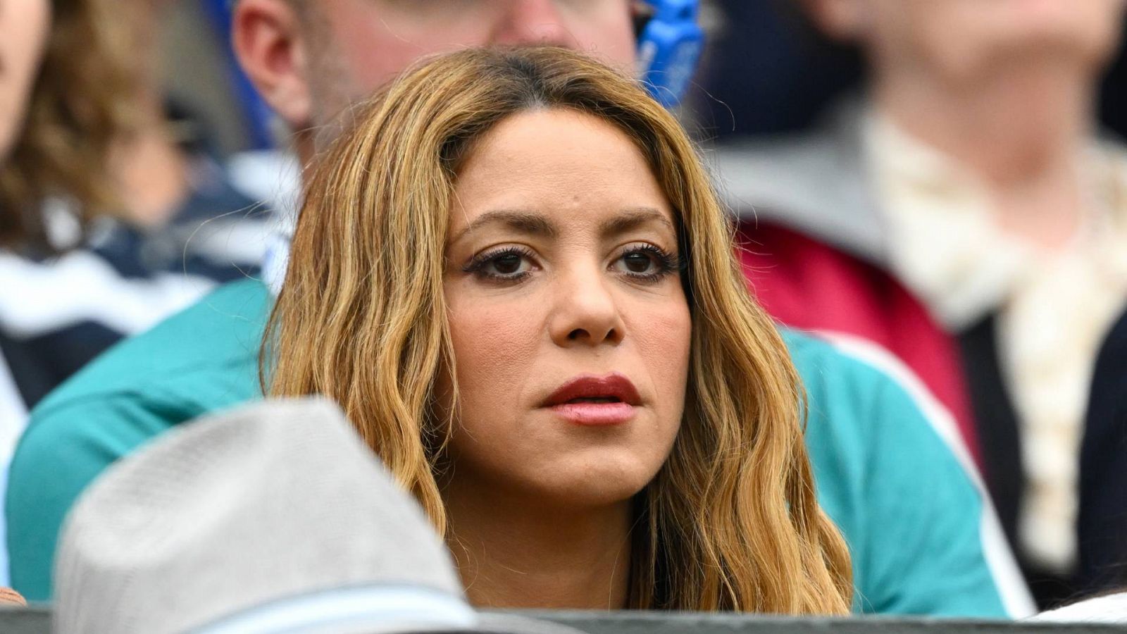 Shakira viendoun partido en Wimbledon