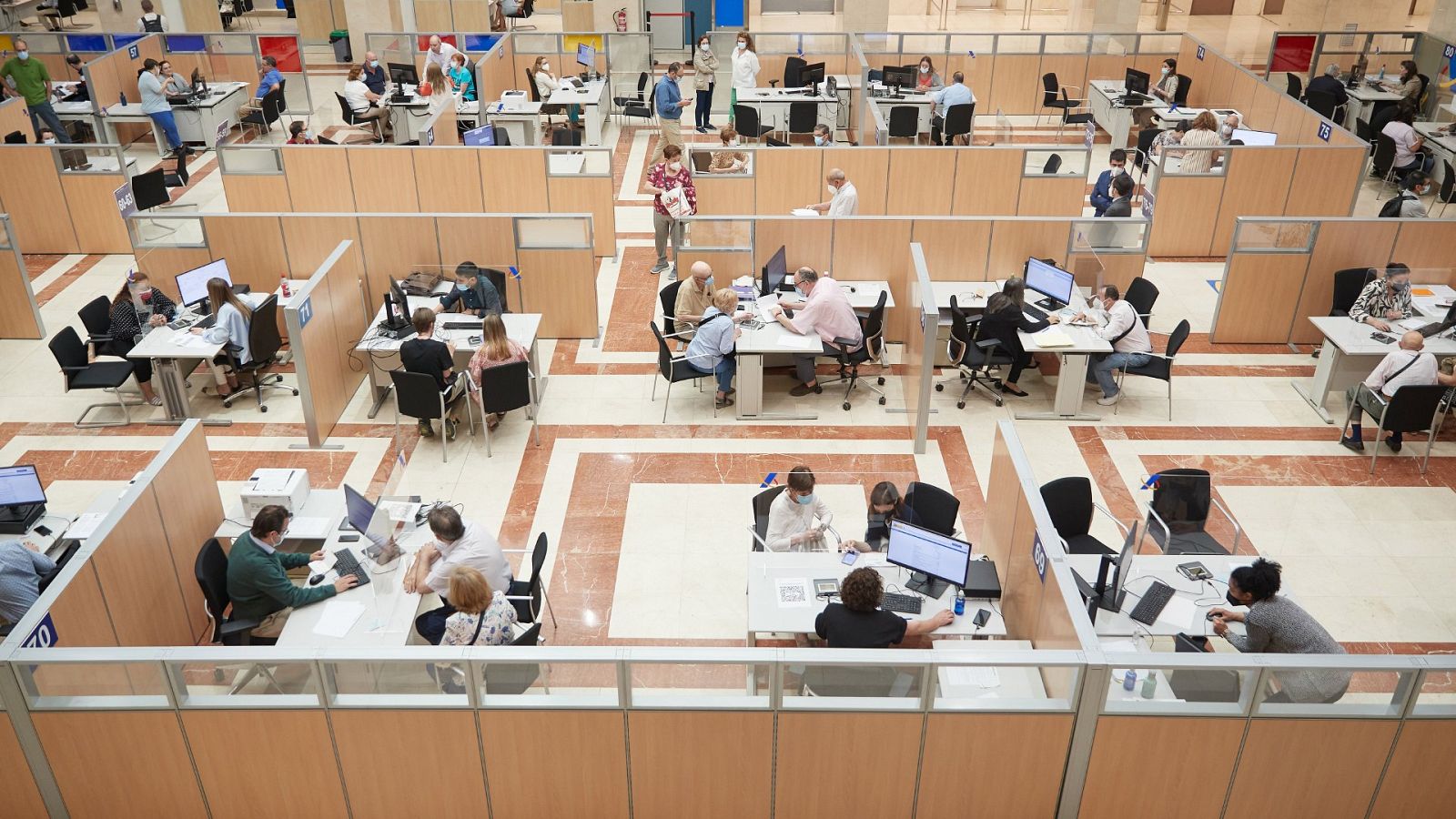 Vista de la sede de la Agencia Tributaria