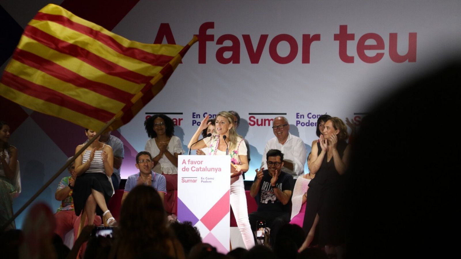 Yolanda Díaz en l'acte més multitudinari de Sumar a Catalunya: 3.000 persones hi han assistit