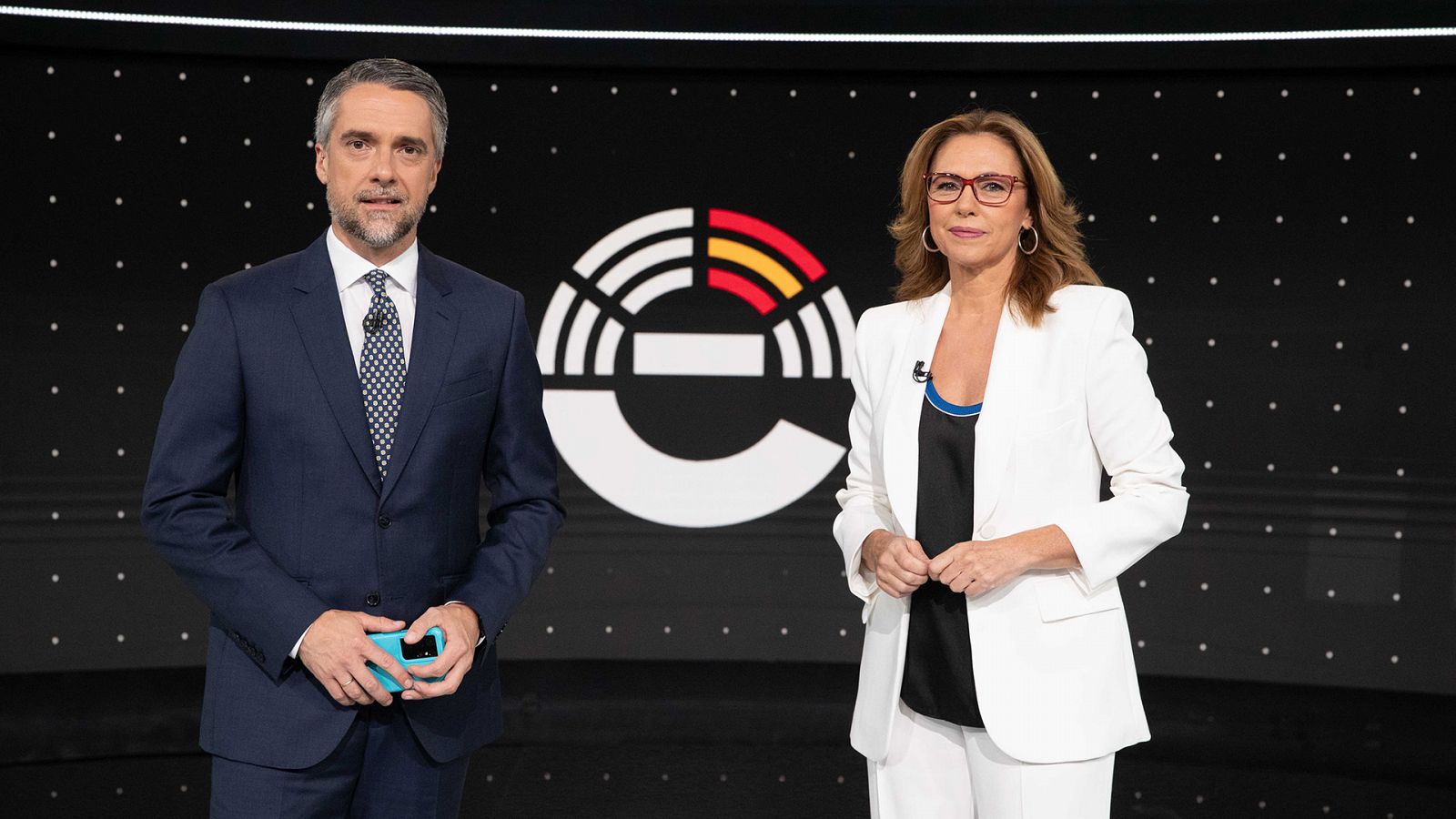 Carlos Franganillo y Alejandra Herranz en el especial '23 J. Tú decides'