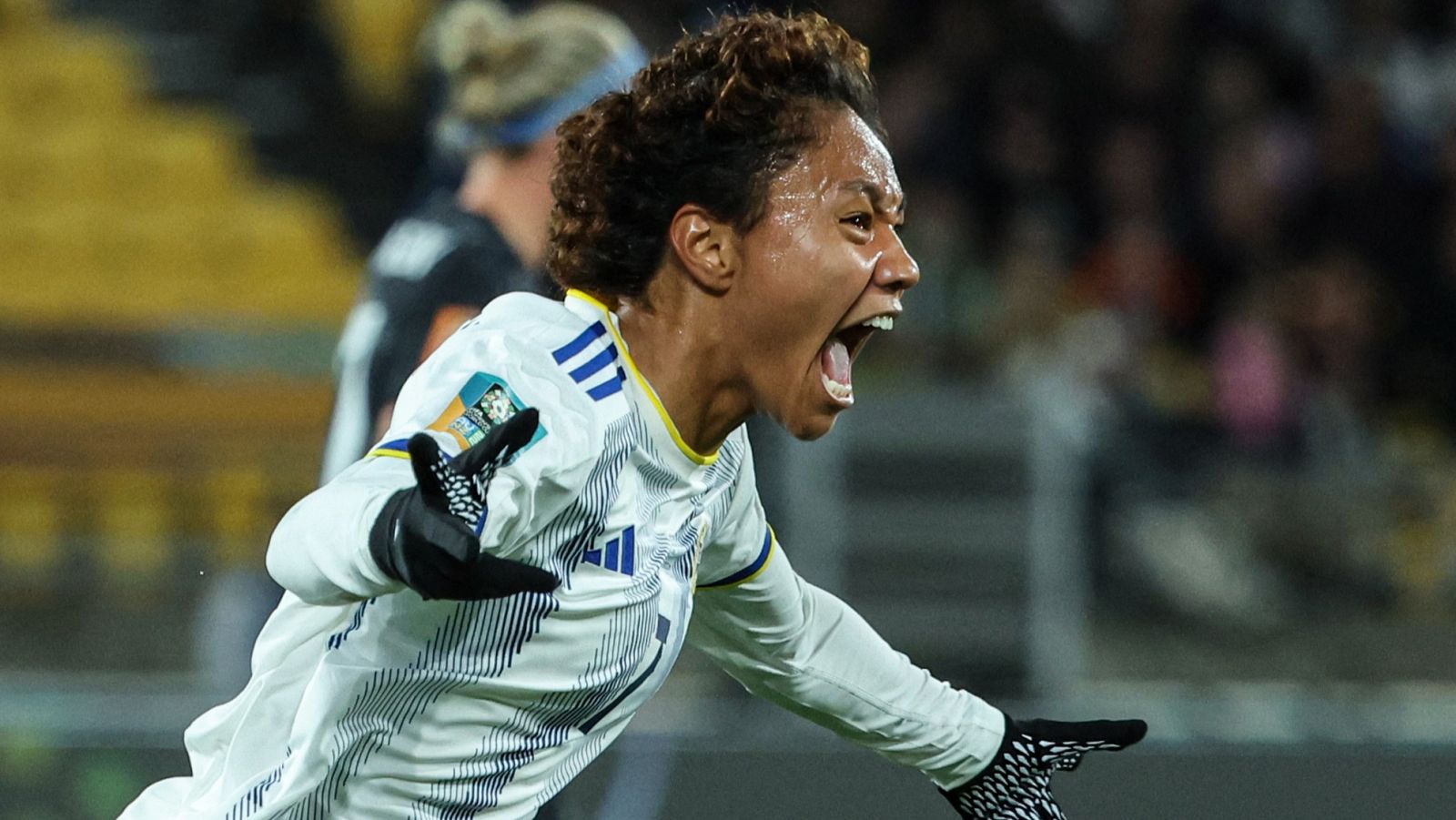 Nueva Zelanda - Filipinas: Sabrina Bolden celebra su gol.