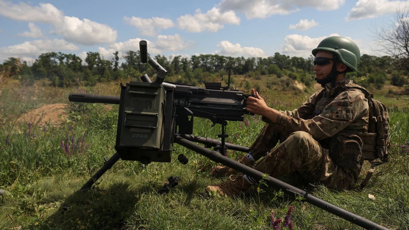 Soldado ucraniano en Donetsk.