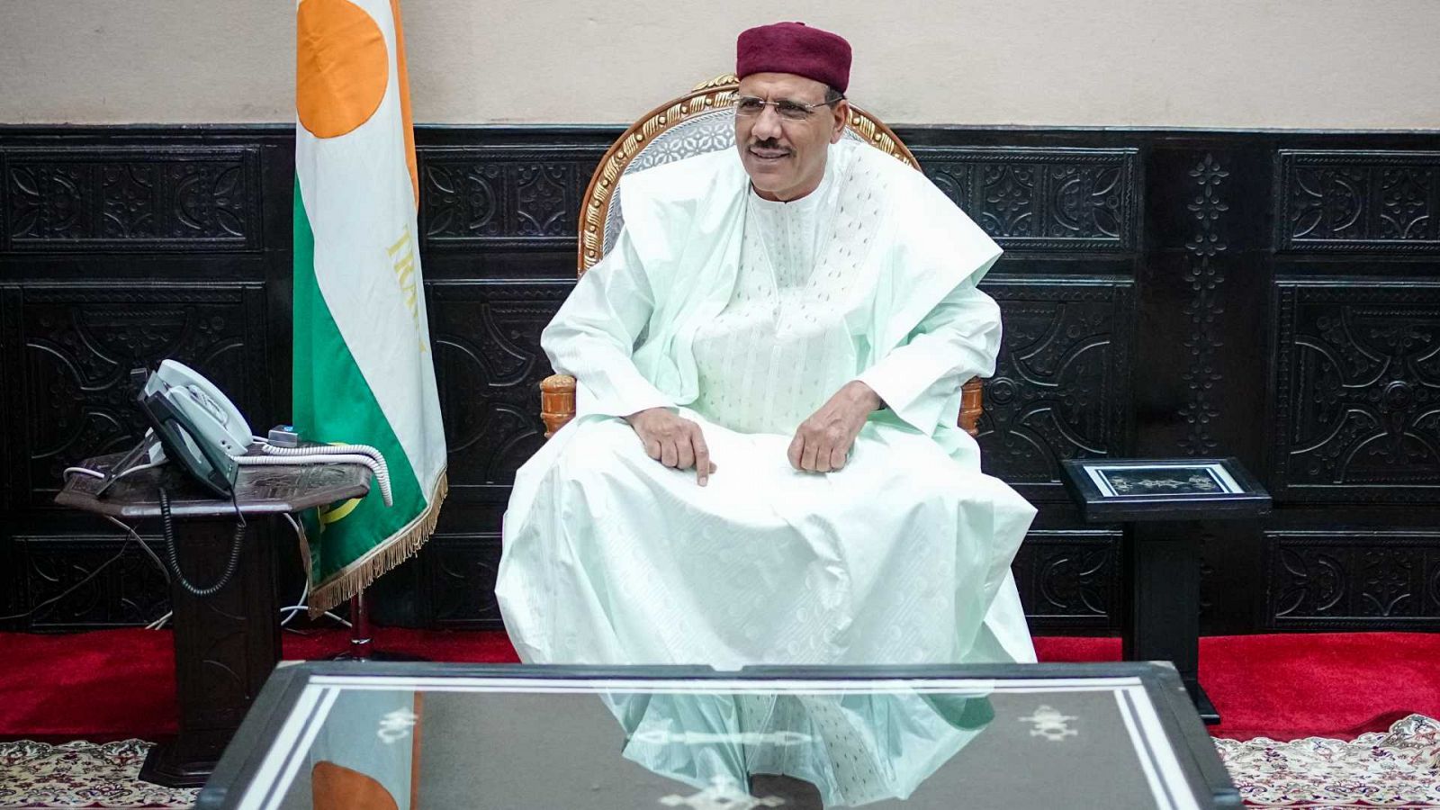 El presidente depuesto de Níger, Mohamed Bazoum.