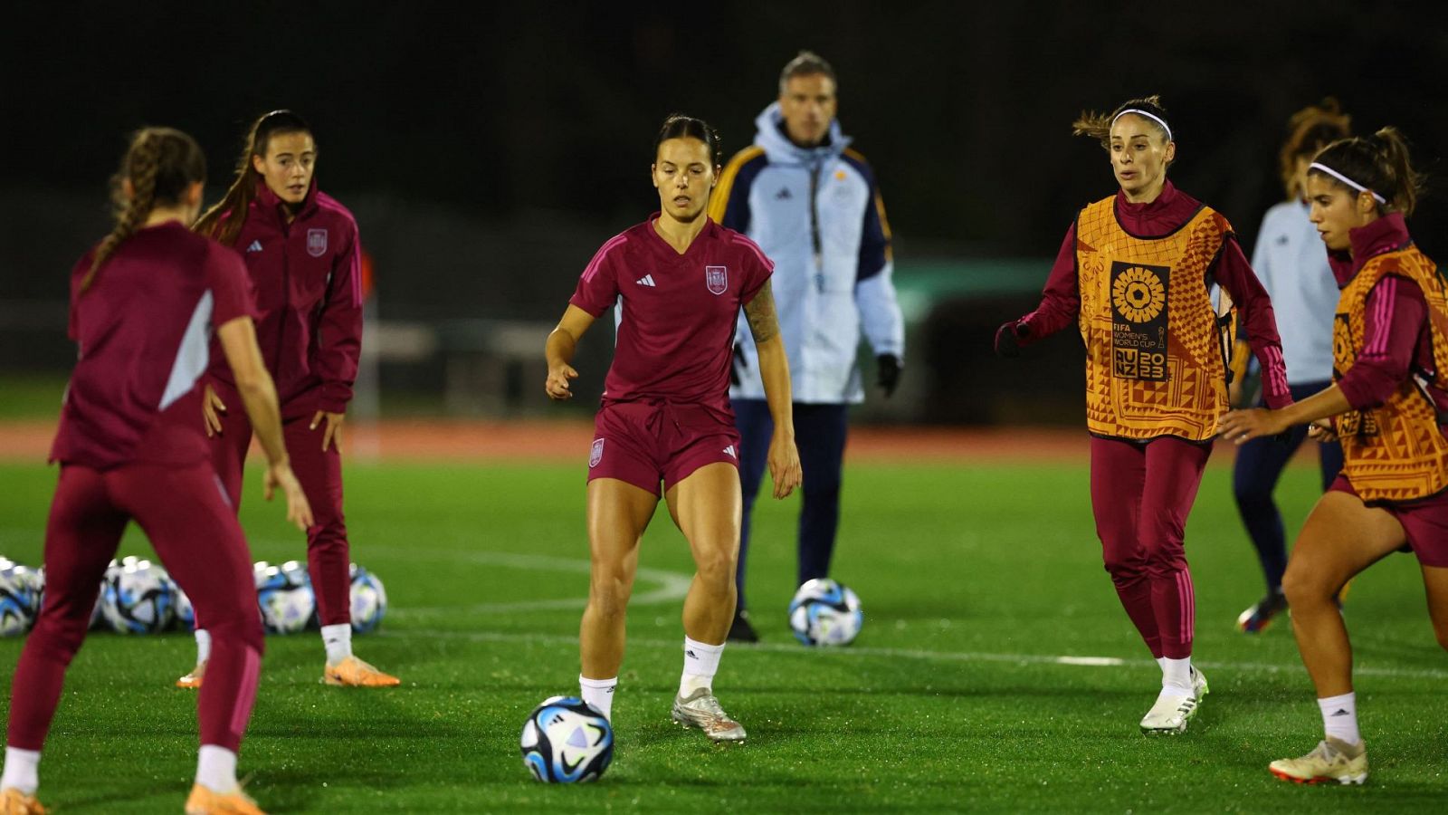 Suiza - España: entrenamiento de la selección española