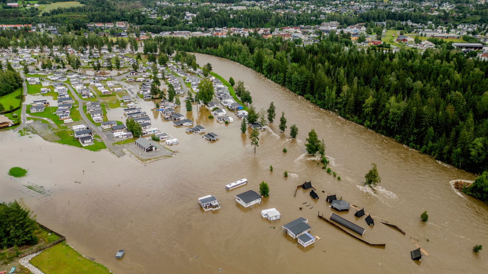 Miles de evacuados en el sur de Noruega por las inundaciones