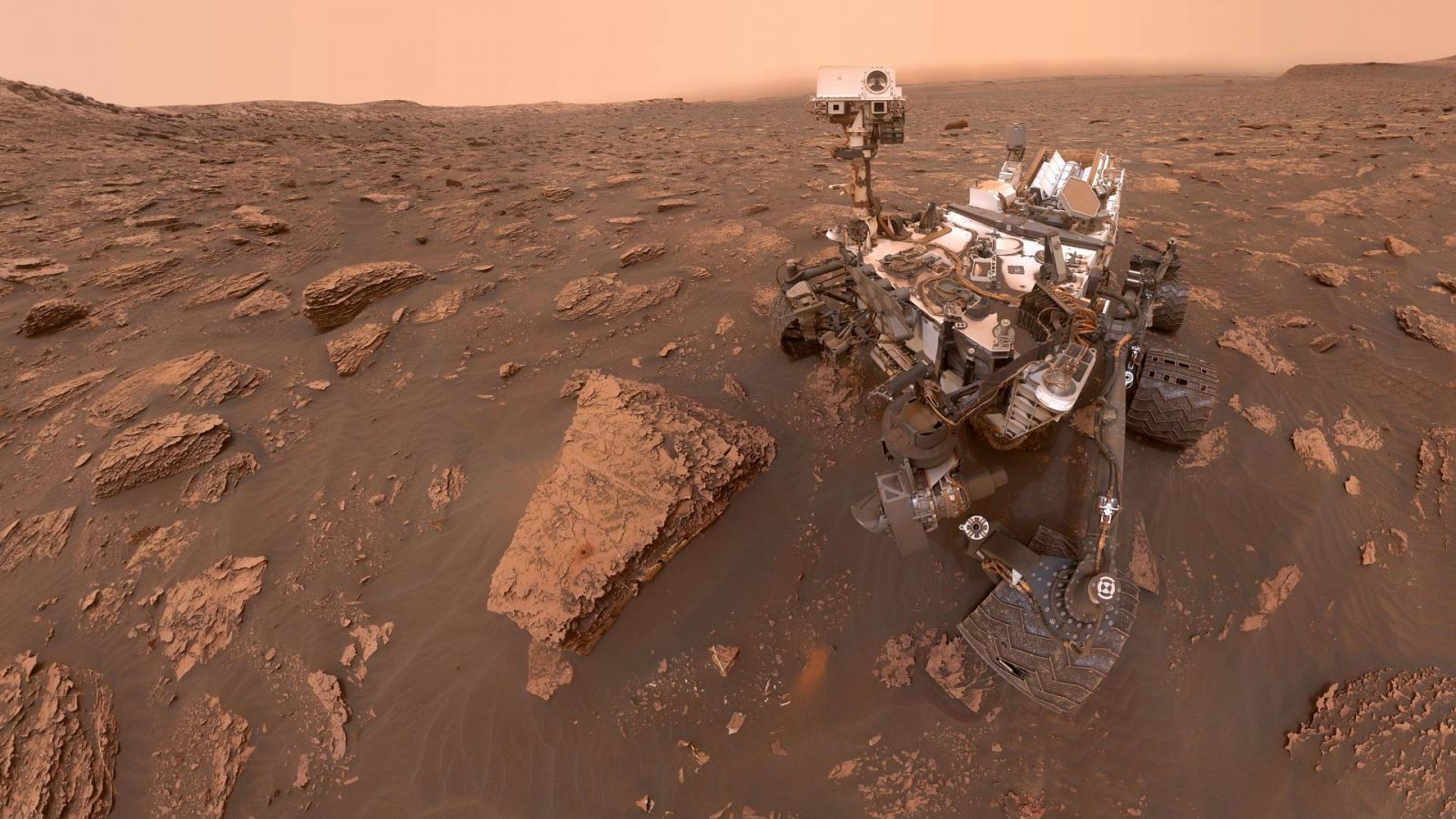 El rover' Curiosity en una imagen de archivo en Marte