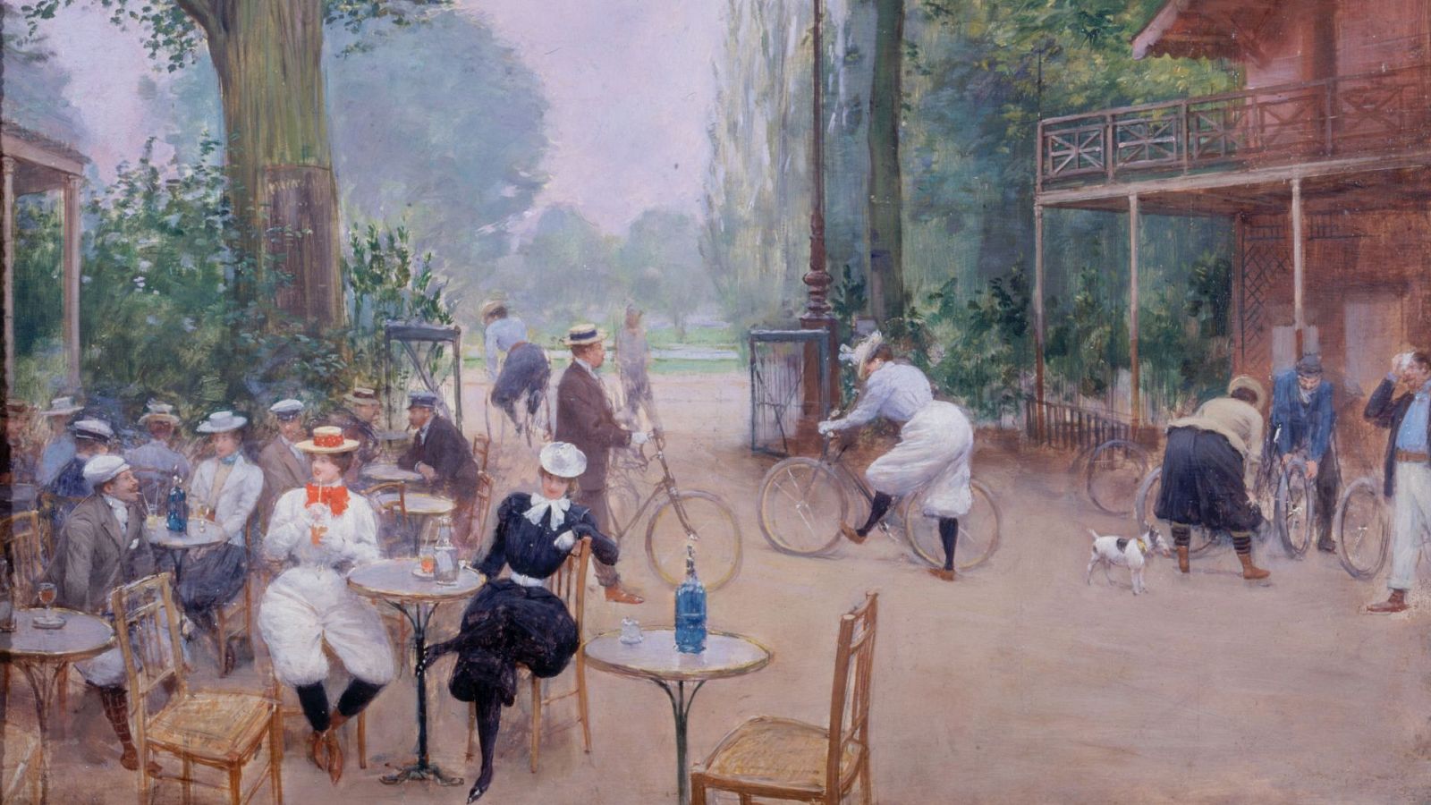 'Chalet du Cycle in the Bois de Boulogne' de Jean Beraud