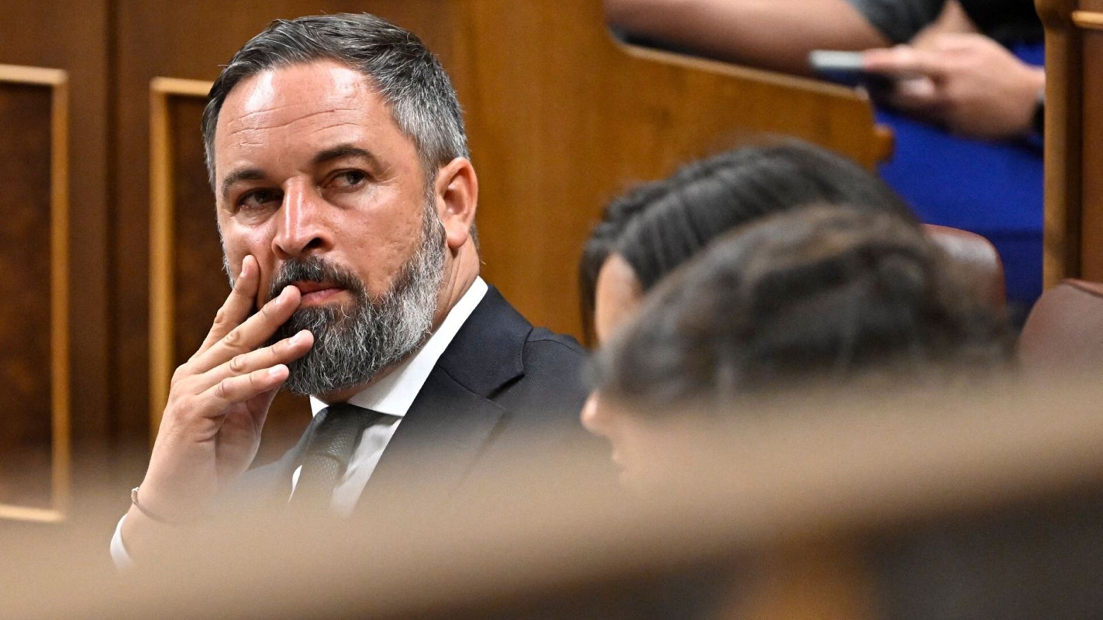 El líder de Vox, Santiago Abascal