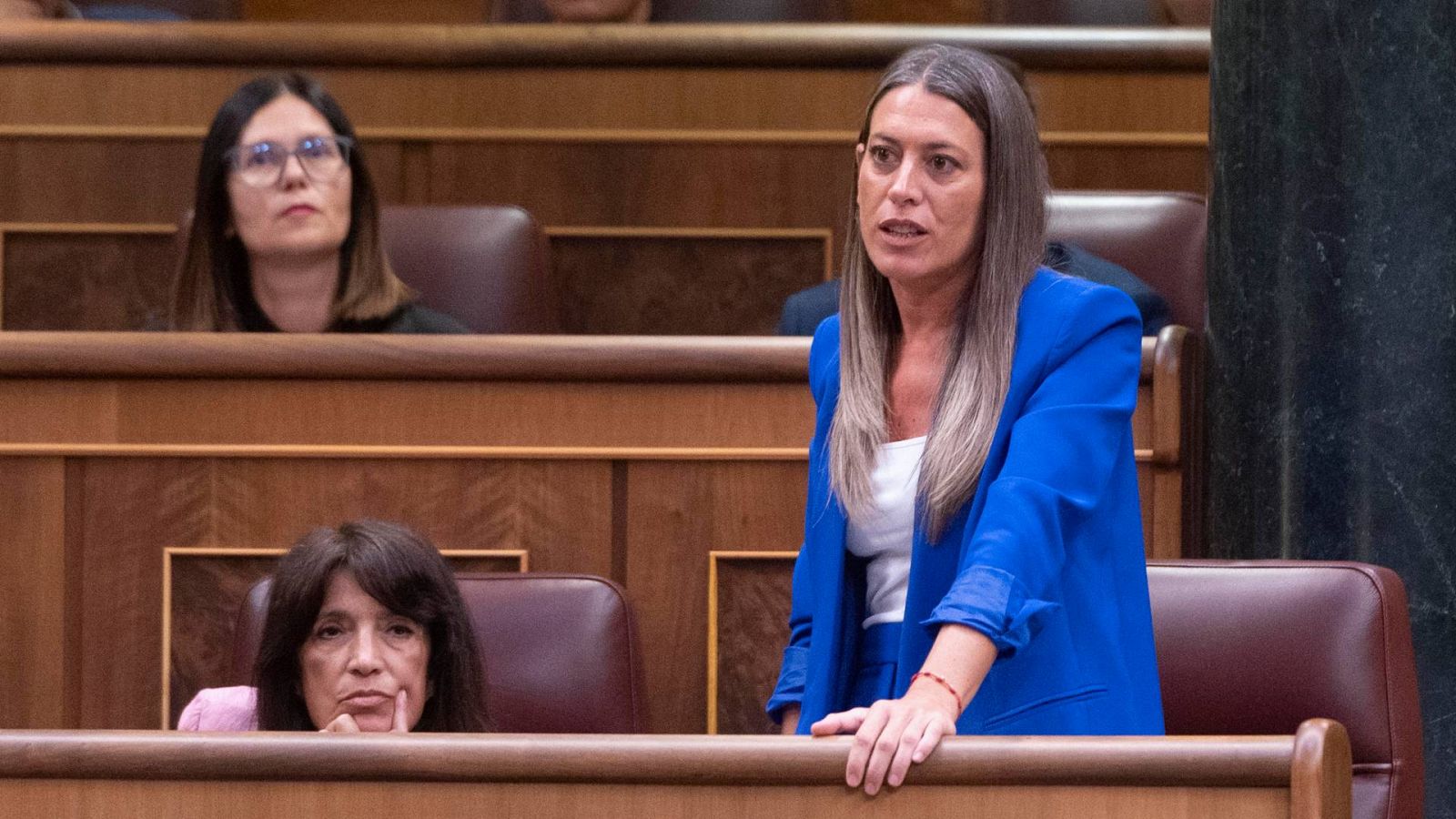 La diputada de Junts, Miriam Nogueras, durante la Sesión Constitutiva de la XV Legislatura en el Congreso el pasado jueves