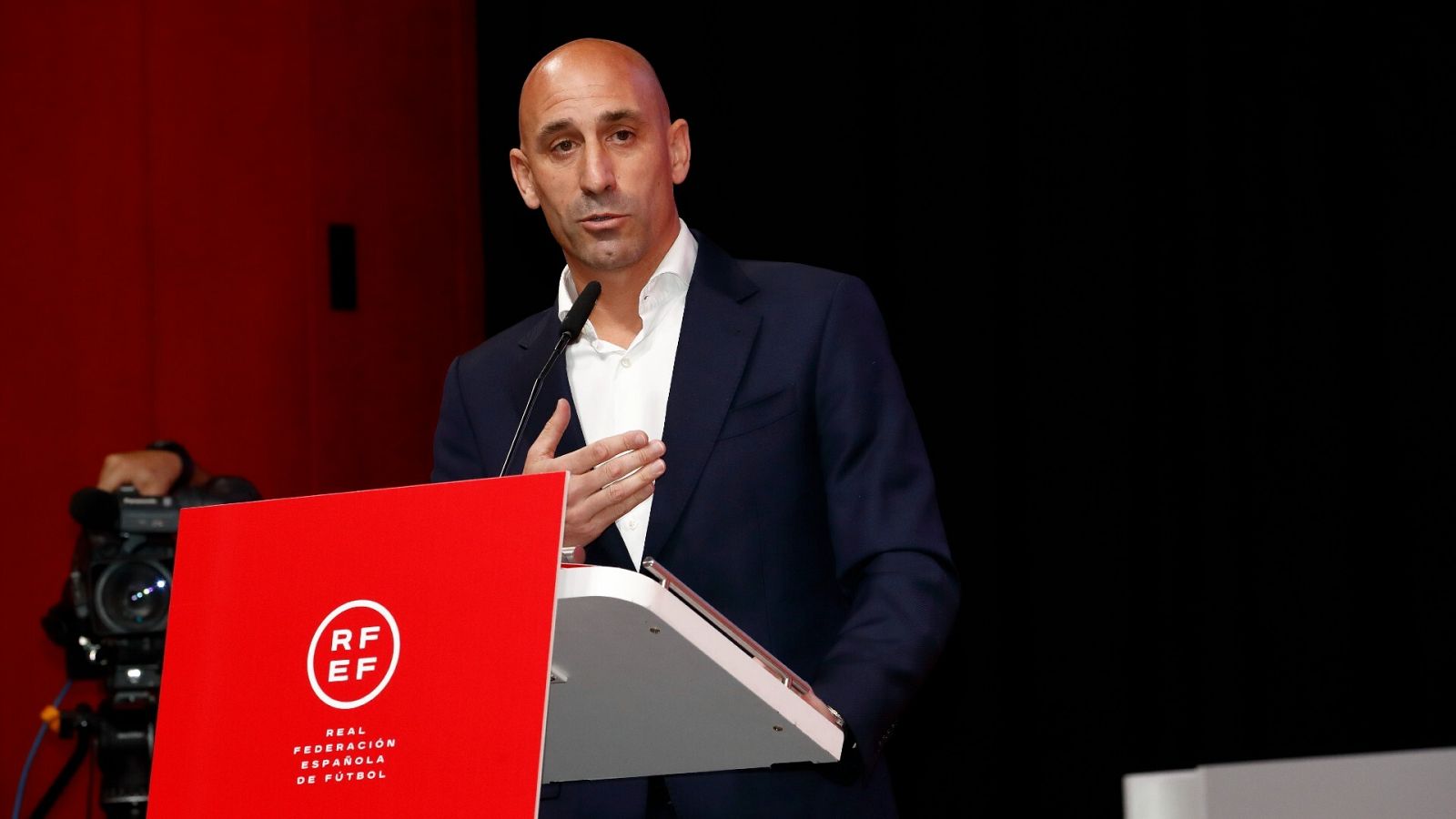 El presidente de la Real Federación Española de Fútbol (RFEF), Luis Rubiales