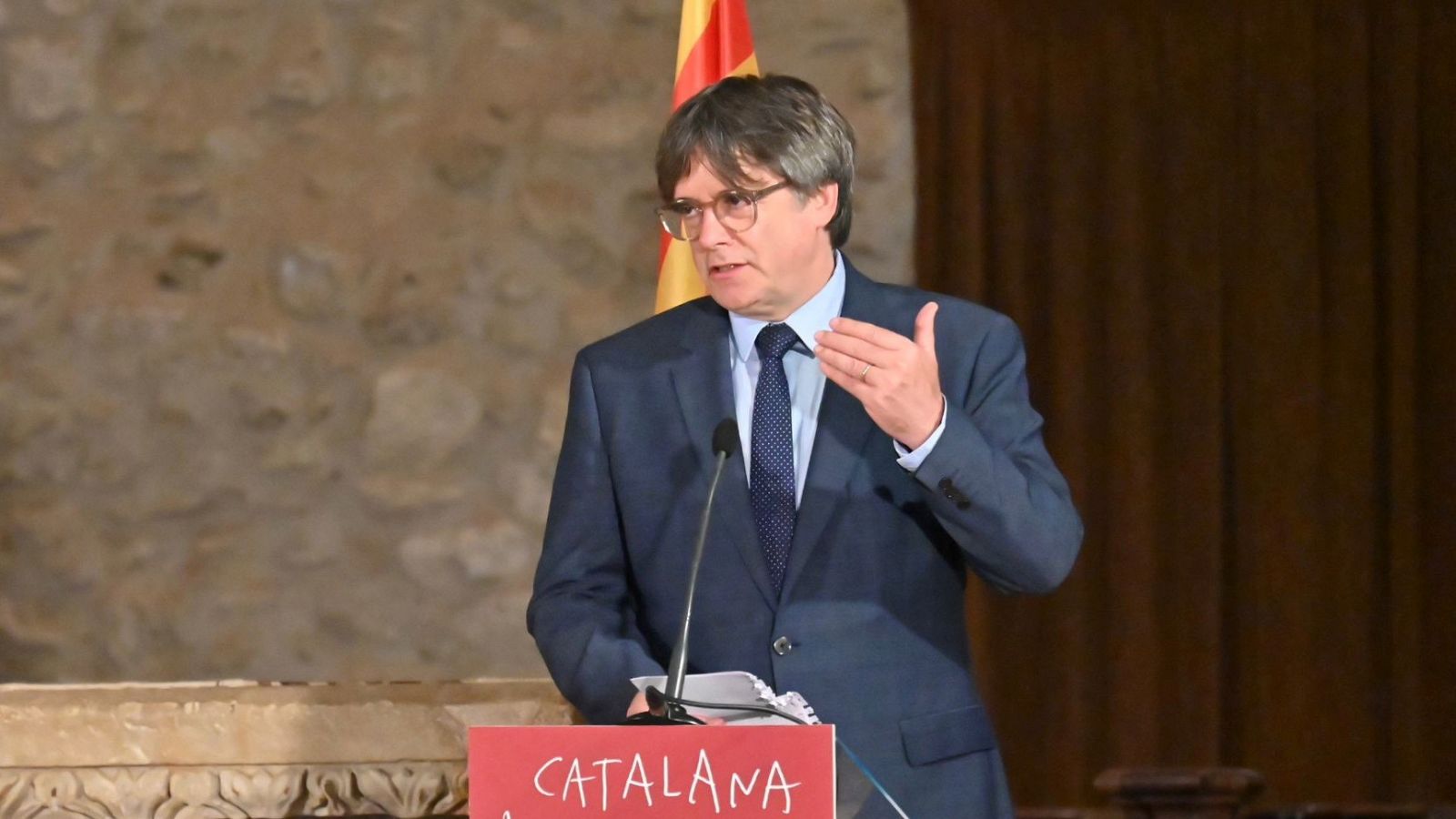 Carles Puigdemont intervé a la trobada de president a Prada de Conflent