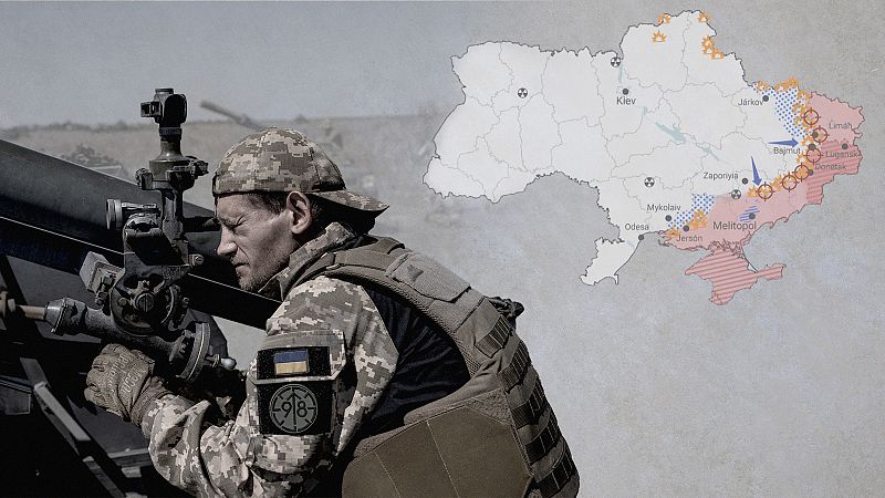 Un soldado ucraniano en Zaporiyia (Ucrania)