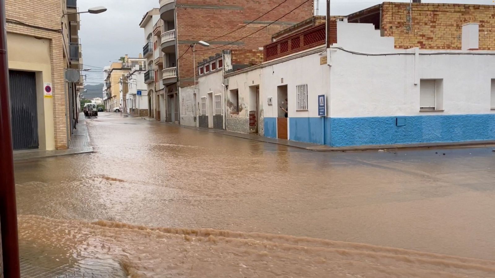 Imagen de las inundaciones en Alcanar en Tarragona