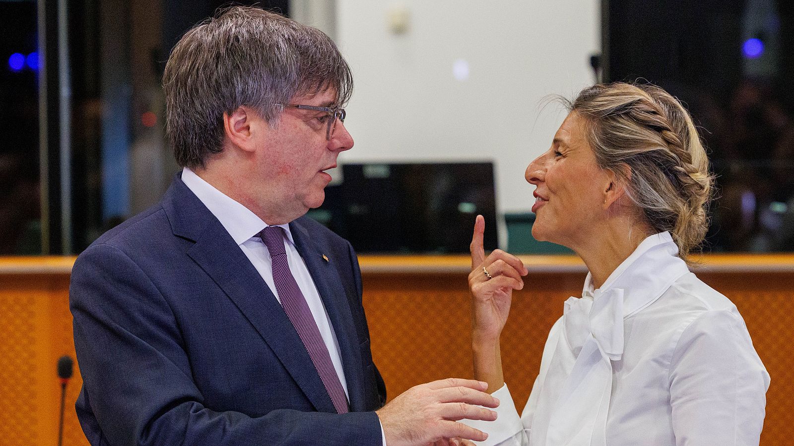 Yolanda Díaz i Carles Puigdemont es reuneixen a Brusel·les