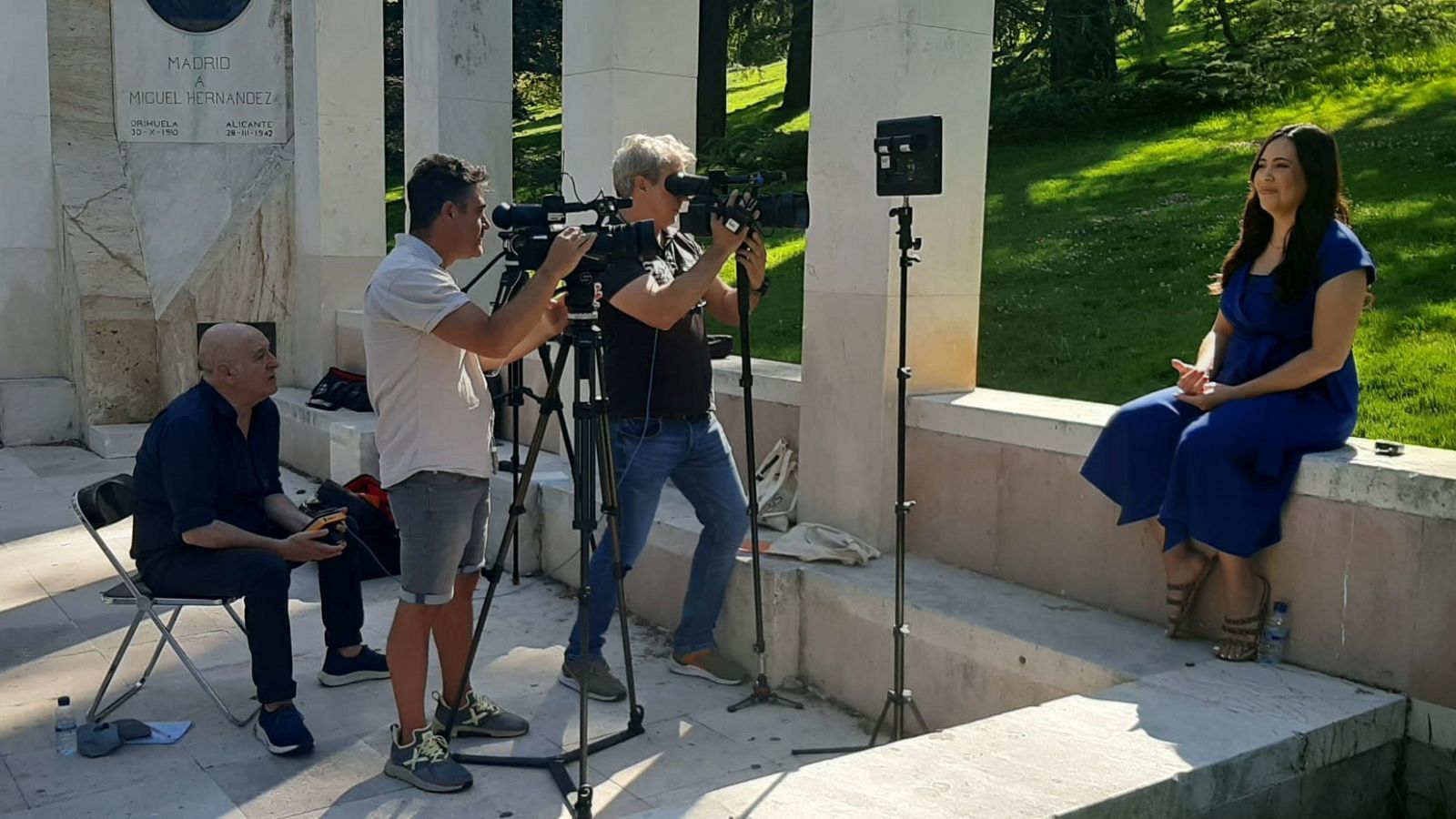 En el rodaje de la nueva campaña de RTVE