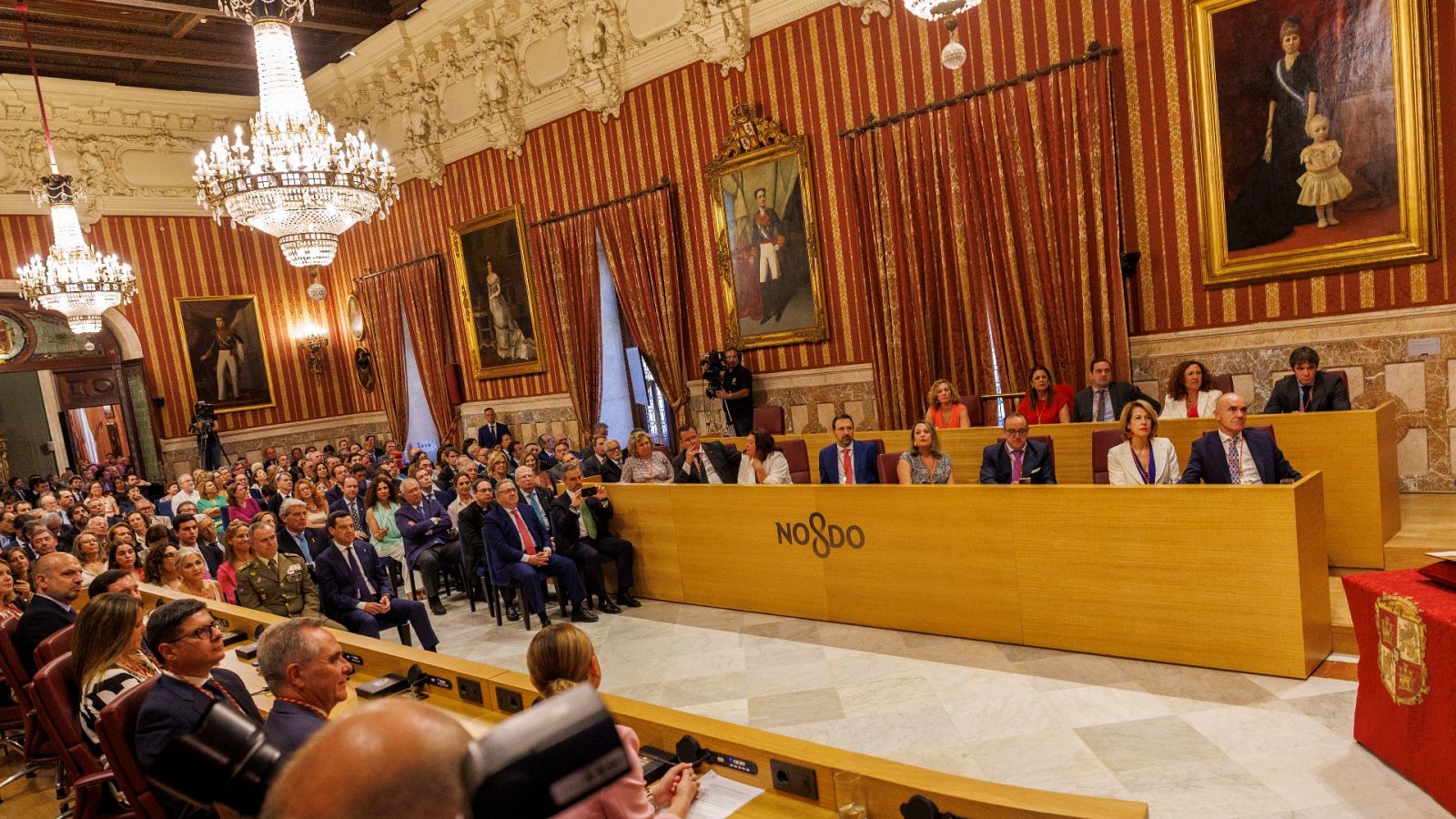 Imagen de archivo de un Pleno en el Ayuntamiento de Sevilla