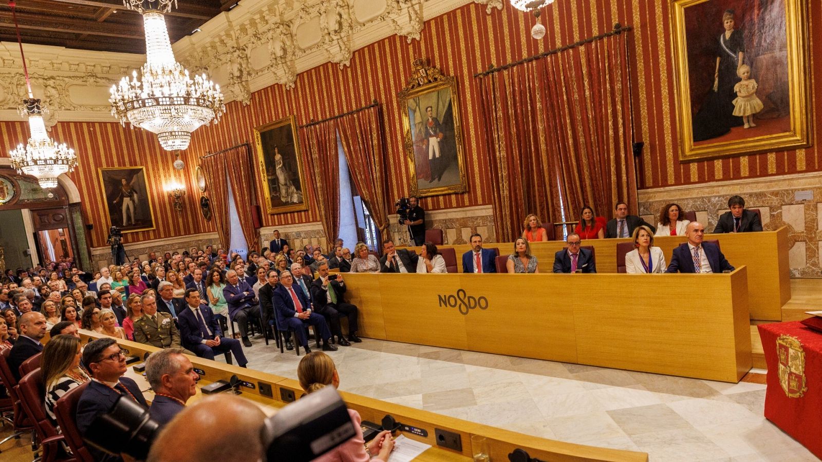 Imagen de archivo de un Pleno en el Ayuntamiento de Sevilla