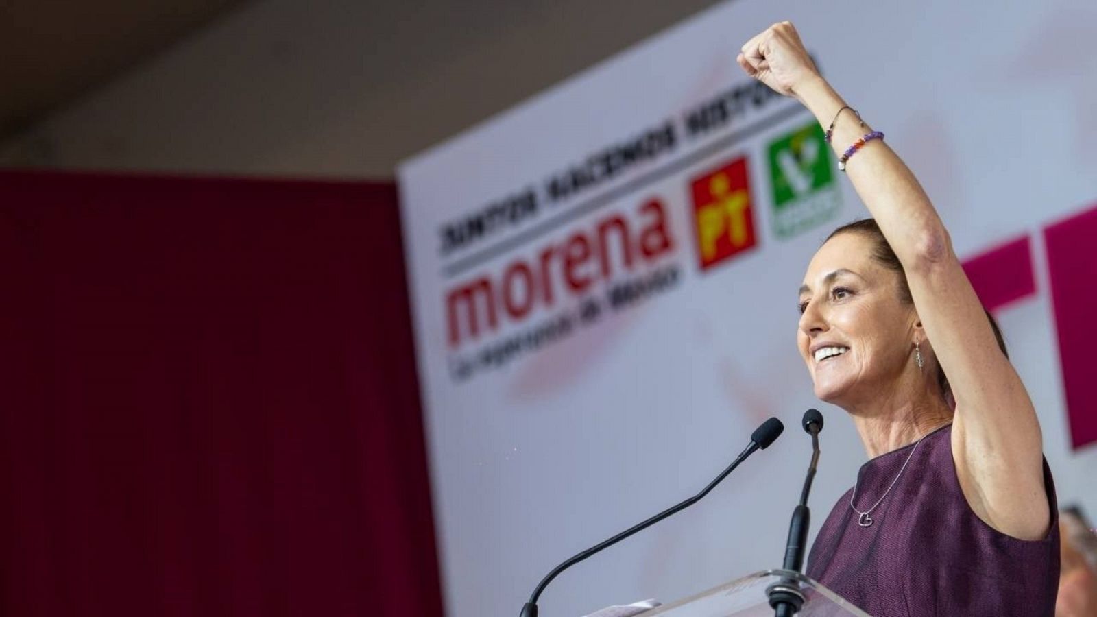 Claudia Sheinbaum, candidata presidencial en las elecciones de 2024 por el Movimiento Regeneración Nacional (Morena).