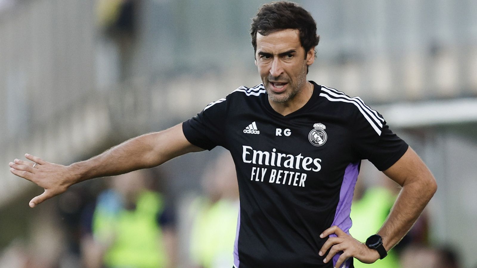 El entrenador del Real Madrid Castilla, Raúl González.