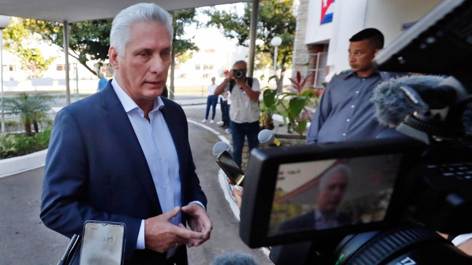 Imagen de archivo el presidente de Cuba, Miguel Diaz-Canel. EFE/ Ernesto Mastrascusa, pool