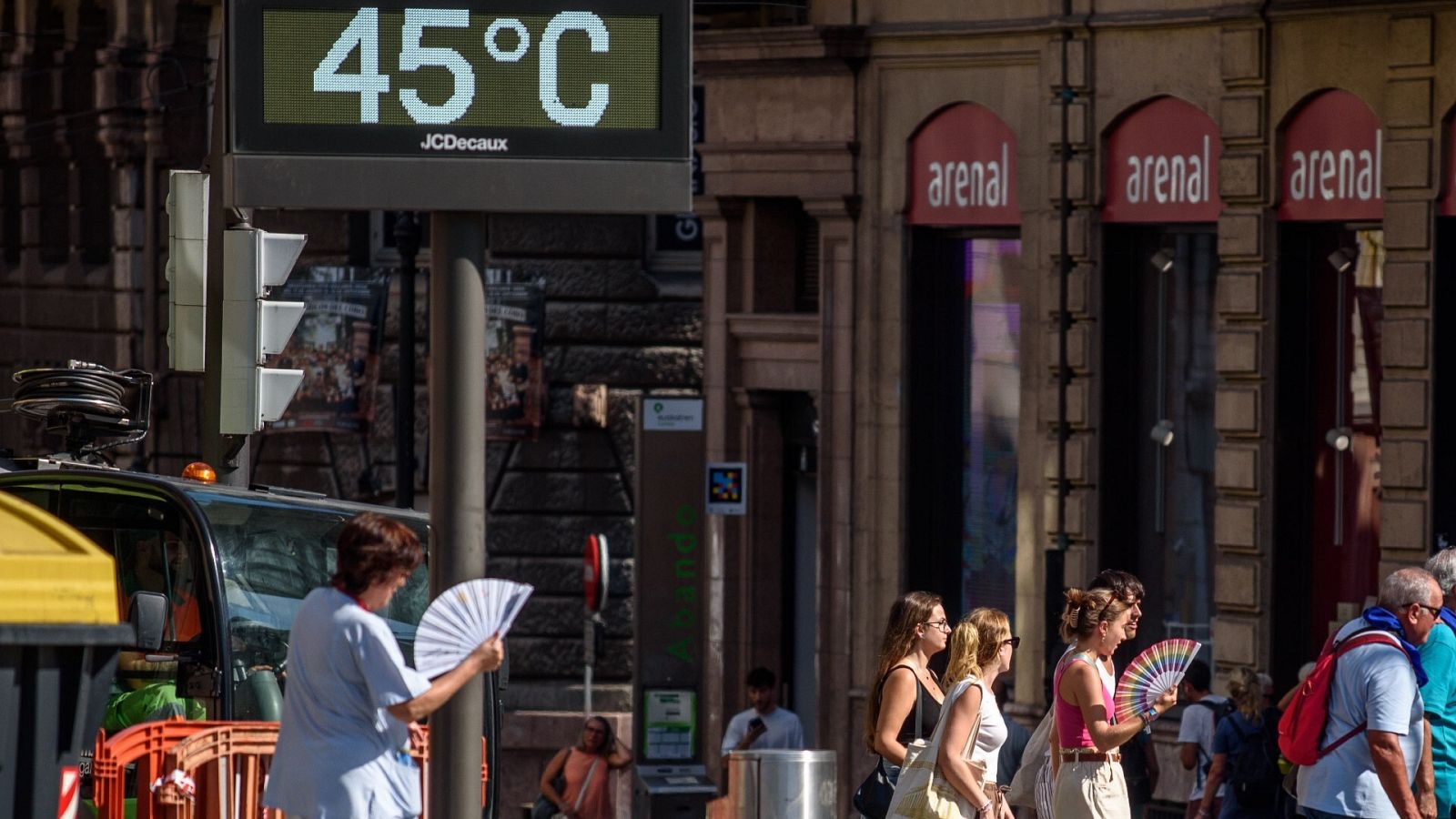 Pico de la ola de calor en Bilbao en agosto
