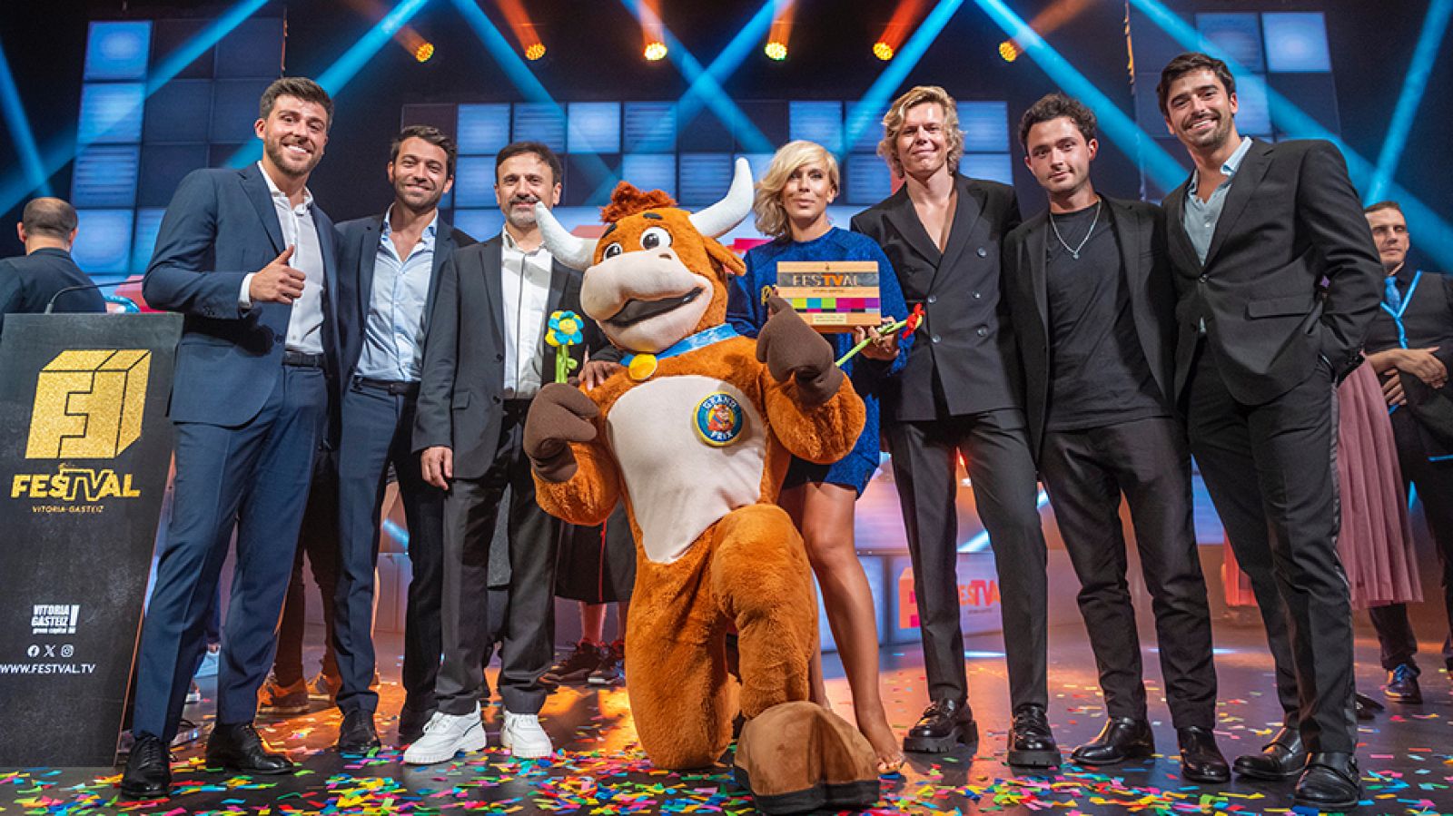 Foto de familia, en la Gala de Clausura del FesTval