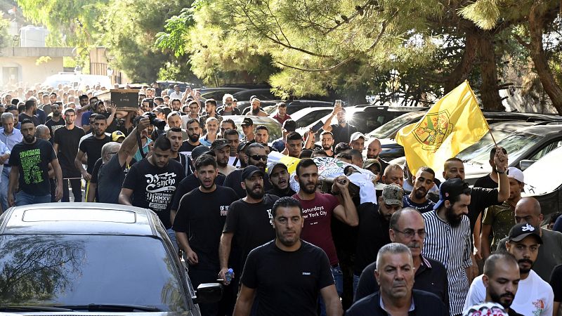 Imagen de las protestas en los disturbios entre refugiados palestinos en Líbano