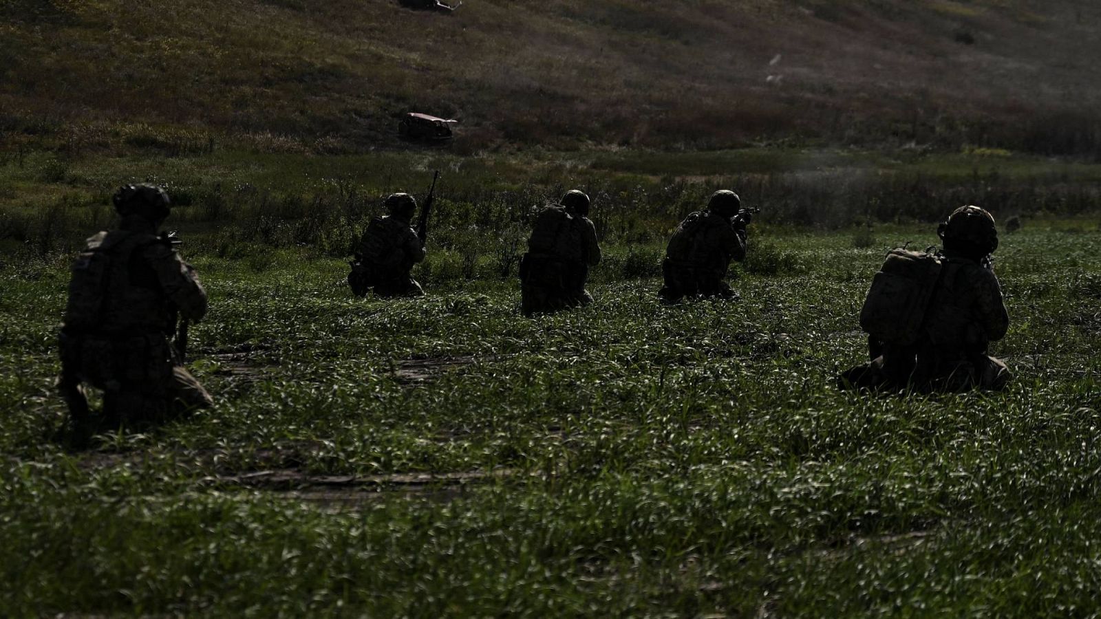 Ejercicios de tropas ucranianas cerca de Bajmut. Reuters/colaborador