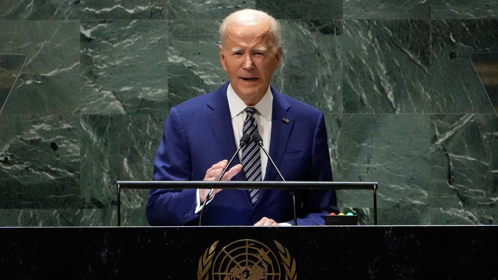 El presidente de Estados Unidos, Joe Biden, se dirige a la Asamblea General de Naciones Unidas