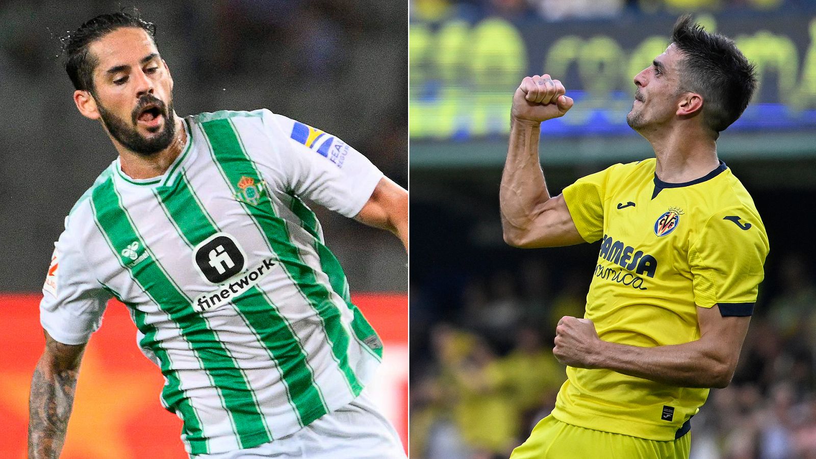 Isco y Gerard Moreno, jugadores del Betis y el Villarreal.