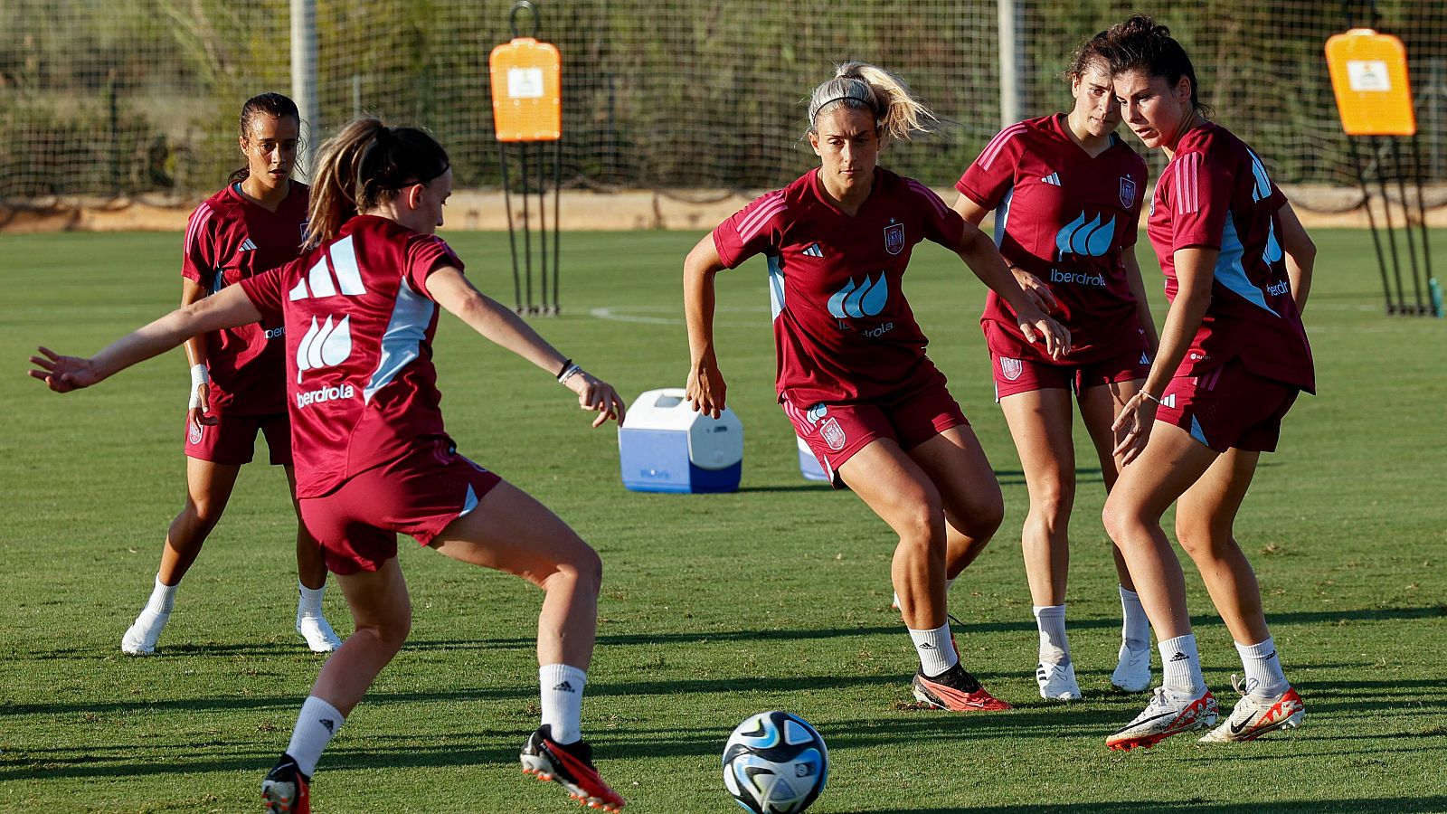 Entrenamiento de la selección española femenina de fútbol