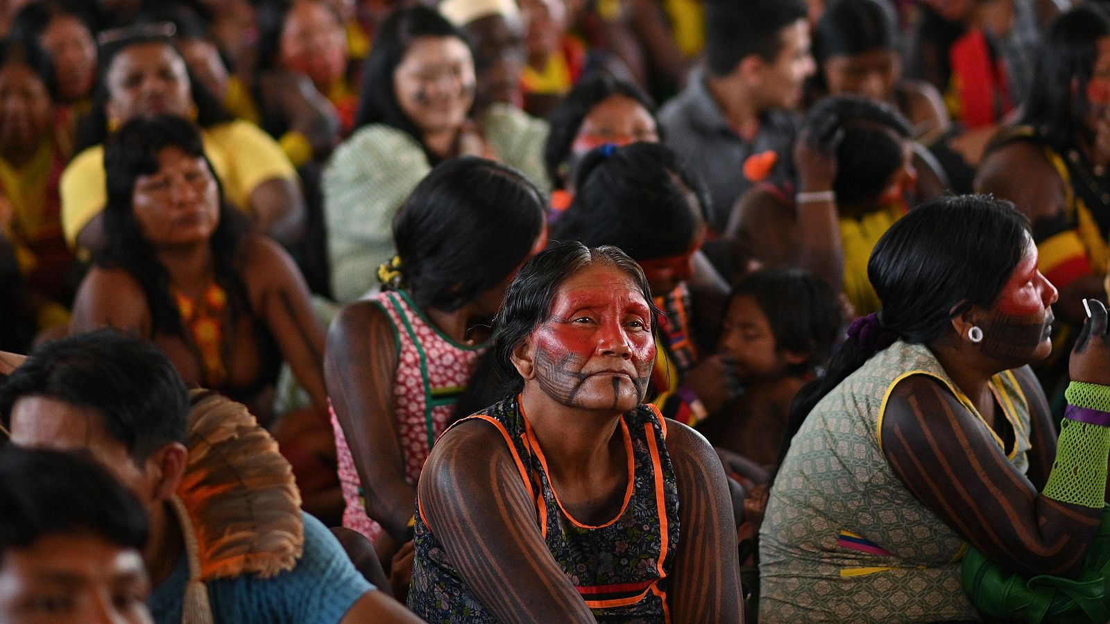 Indígenas se congregan en Brasilia para sesión del STF sobre el marco temporal